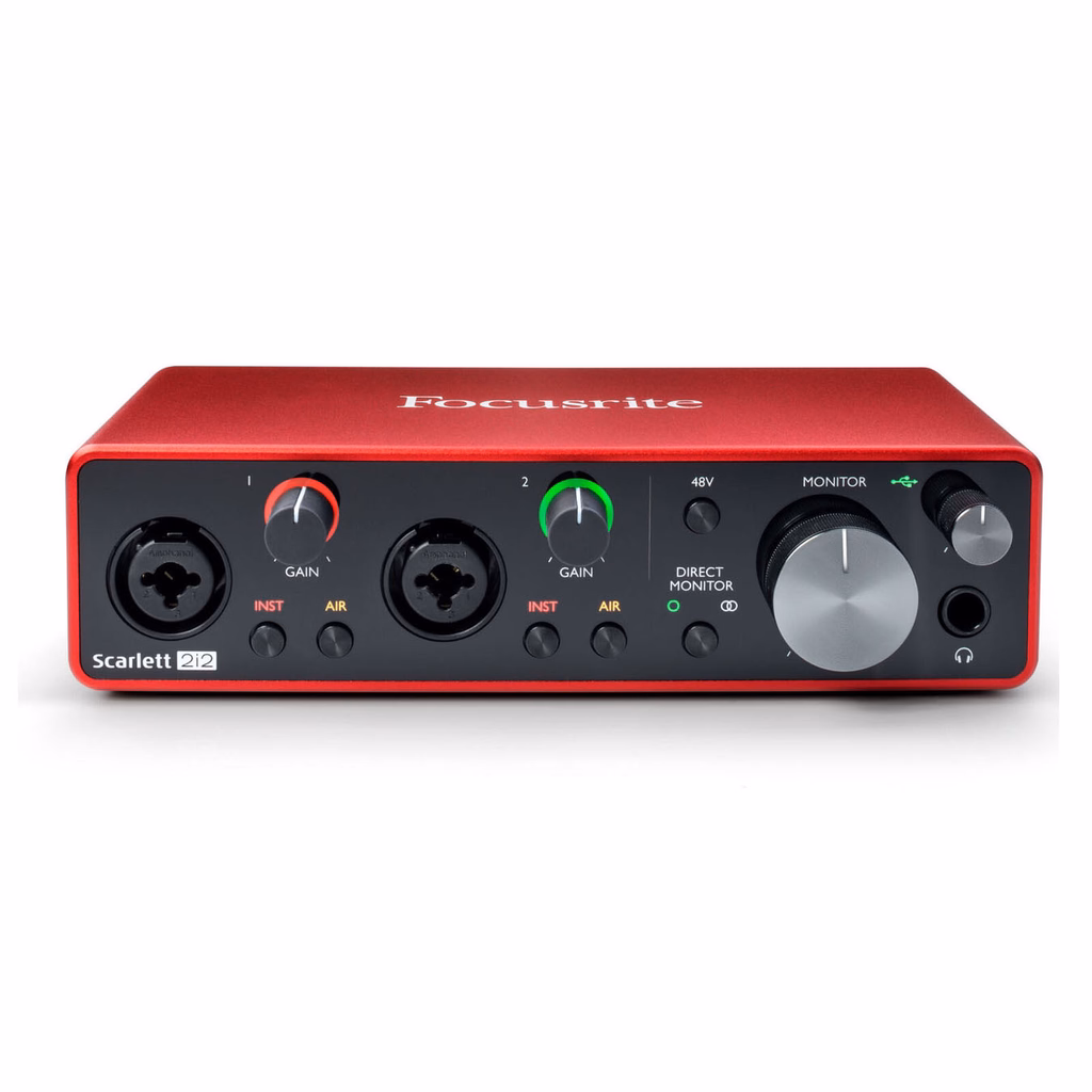 Kit Focusrite Scarlett 2i2 3ª Geração