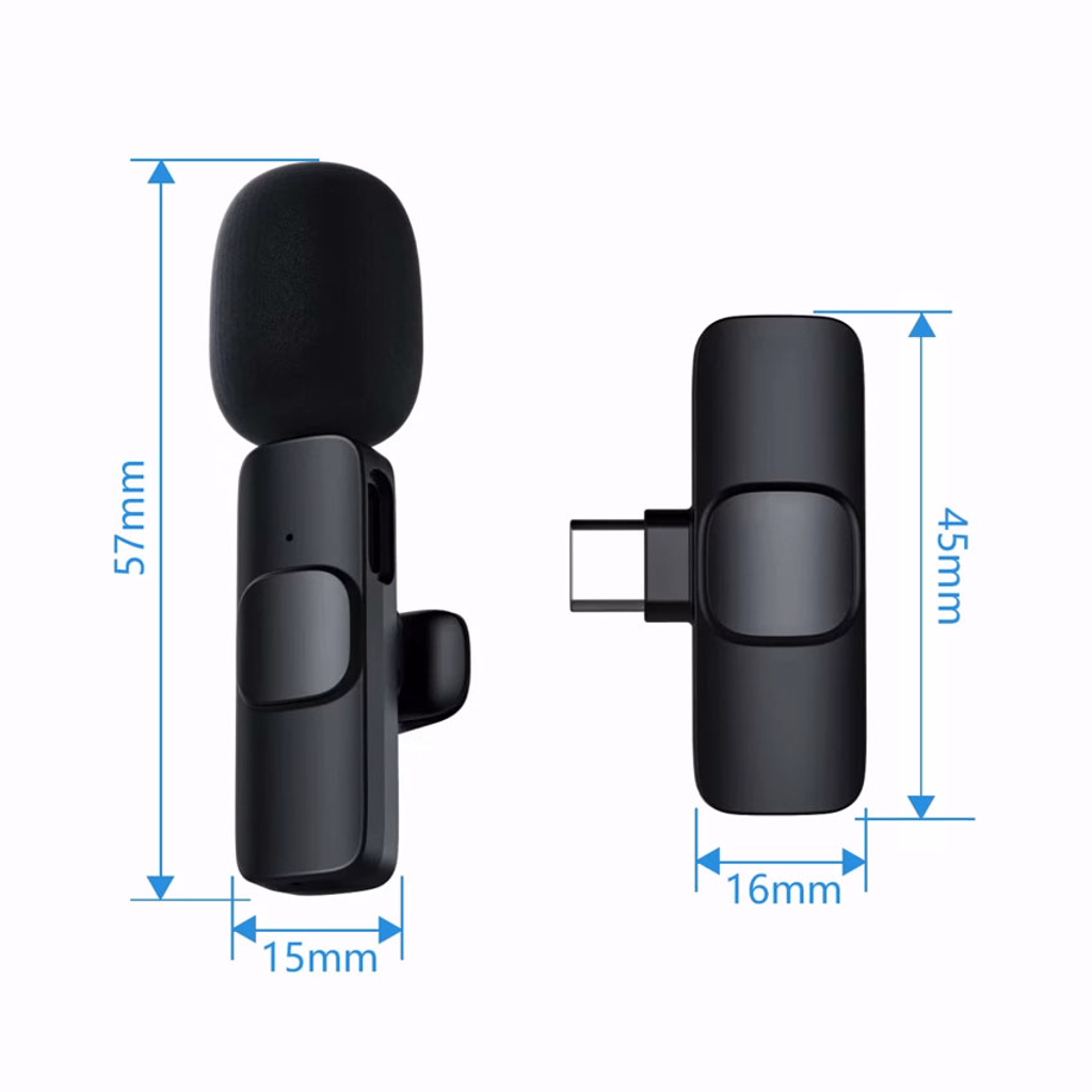 Microfone De Lapela Sem Fio Wireless e Portátil