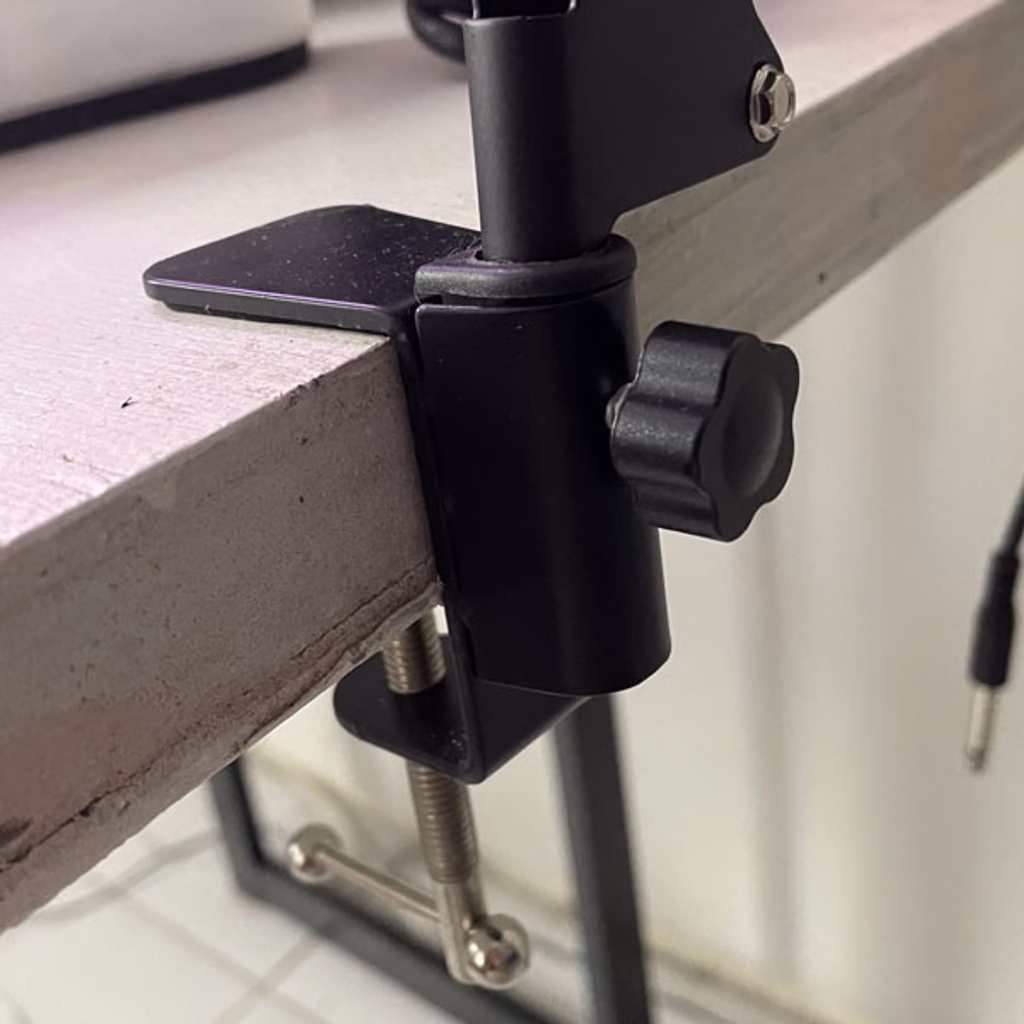 Suporte Microfone Pedestal de Mesa Articulado