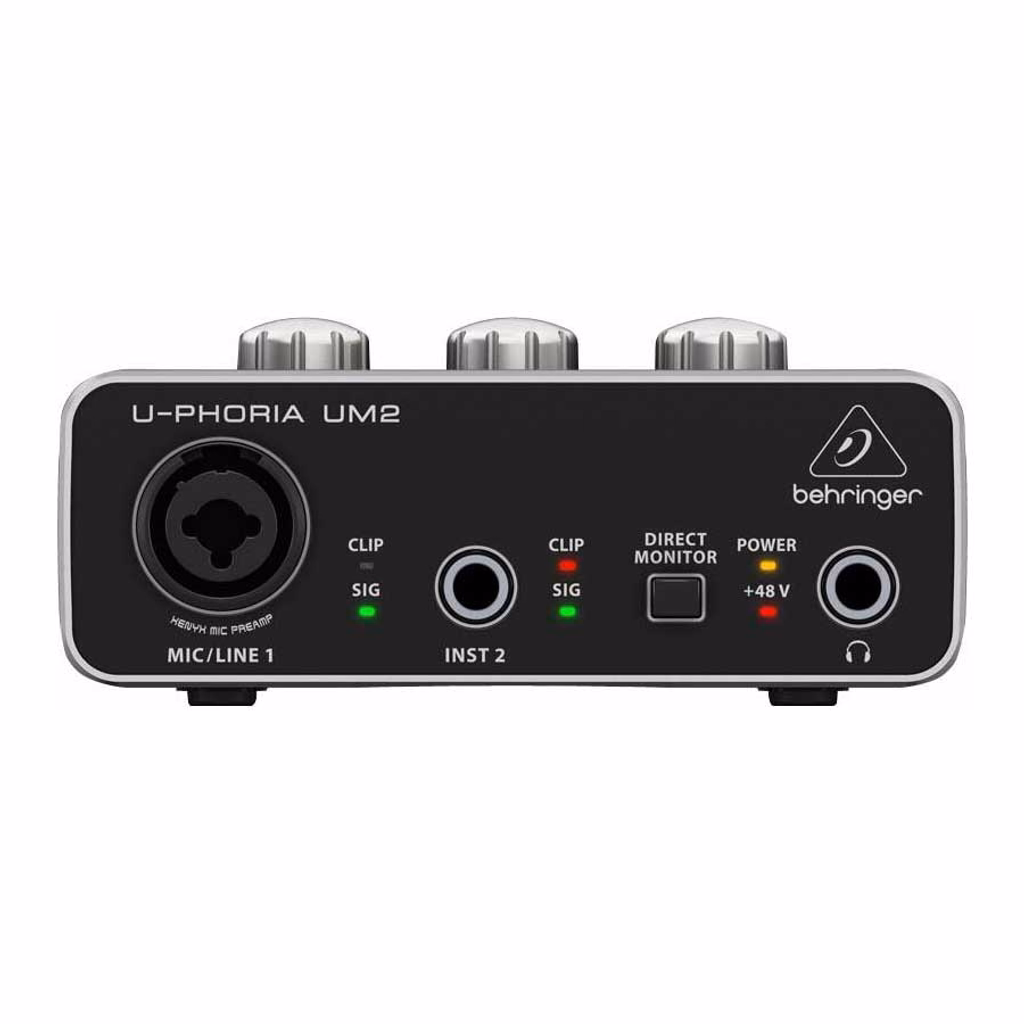 Interface de Áudio Behringer U-Phoria Um2