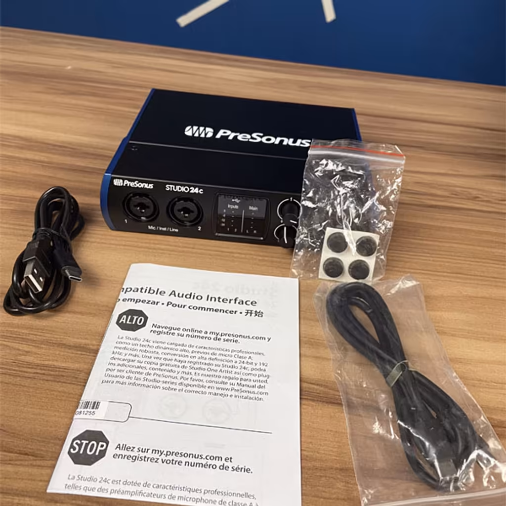 Interface de Áudio Presonus Studio 24c Última Geração