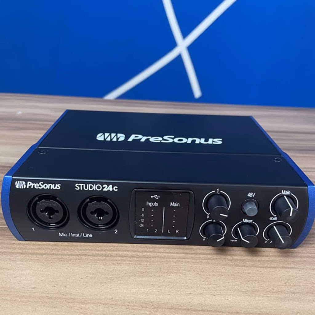 Interface de Áudio Presonus Studio 24c Última Geração