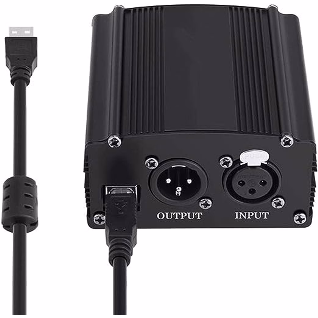 USB Phantom de 1 canal Portátil 48V USB XLR