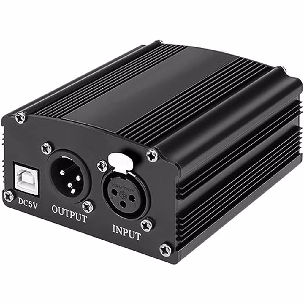 USB Phantom de 1 canal Portátil 48V USB XLR