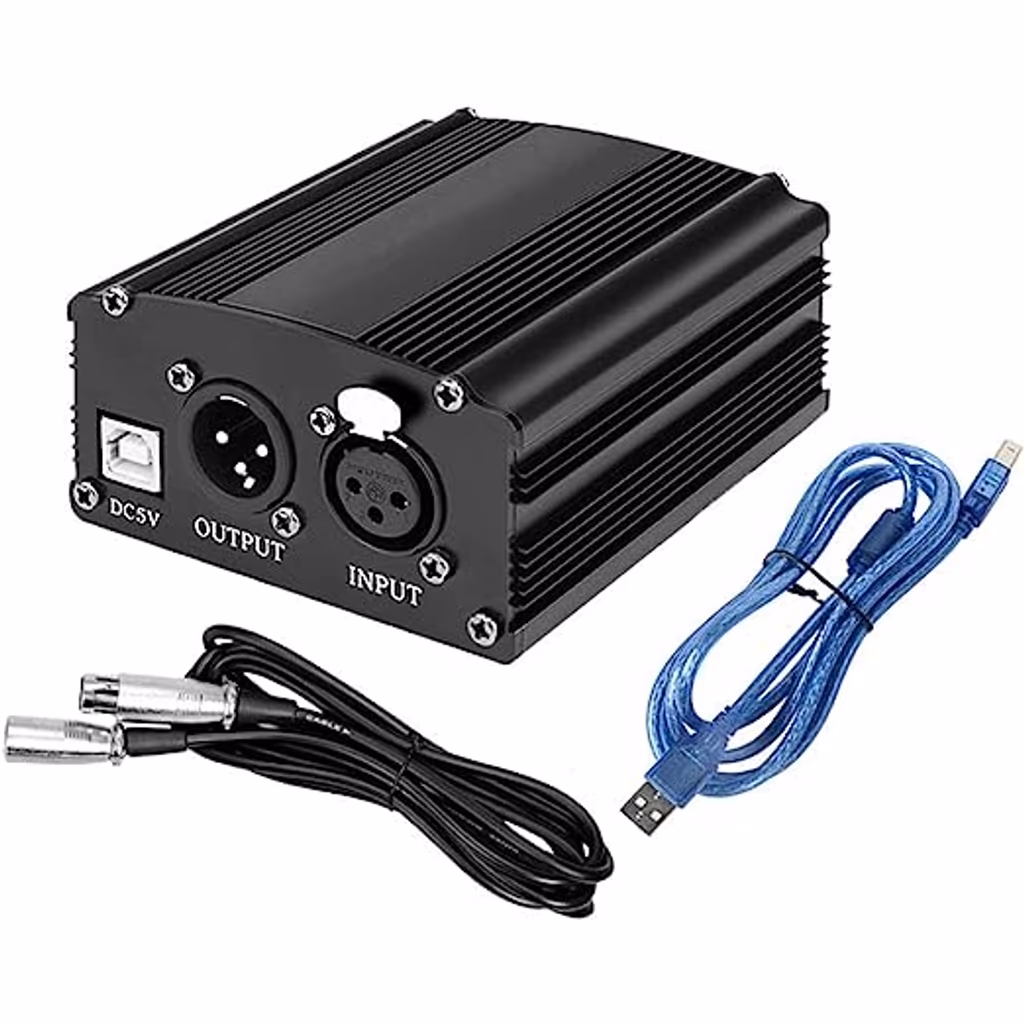 USB Phantom de 1 canal Portátil 48V USB XLR
