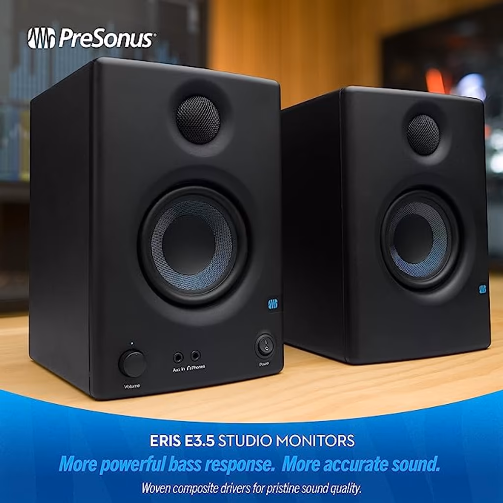 Par de Monitores PreSonus Eris E3.5-3.5 de Referência