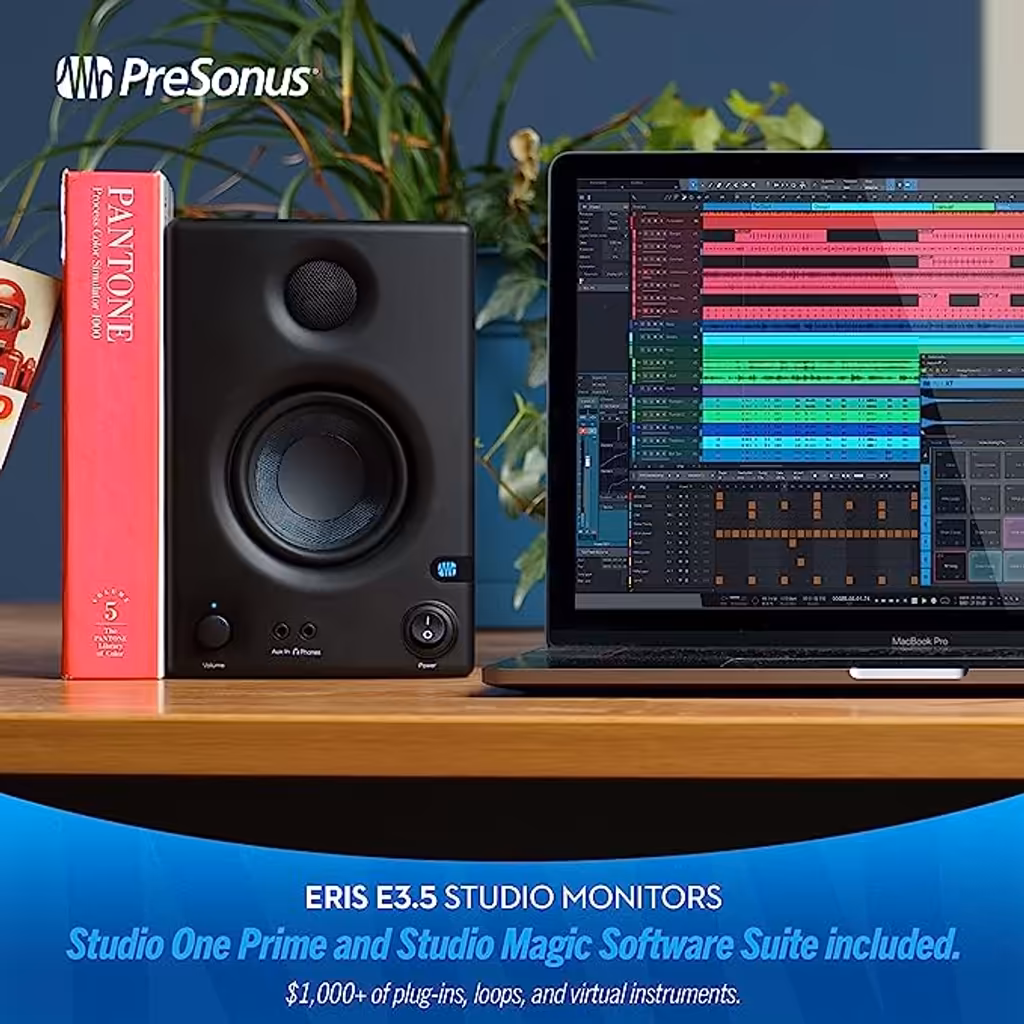 Par de Monitores PreSonus Eris E3.5-3.5 de Referência