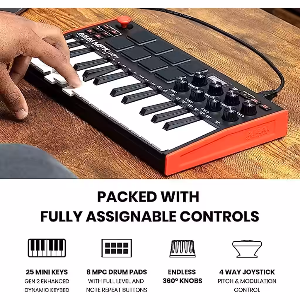 AKAI Professional MPK Mini MK3 Black 25 Teclas Midi
