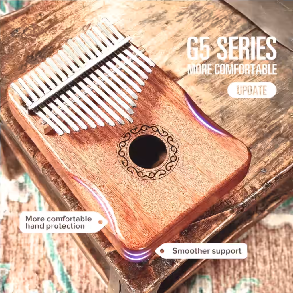Kalimba 21 Teclas Madeira Mogno
