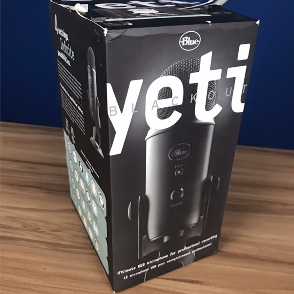 Microfone Condensador Yeti Blackout