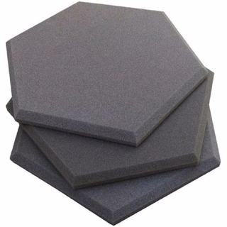 Espuma Acústica Hexagonal Antichamas Profissional